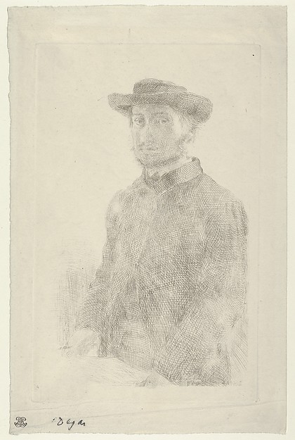 A self-portrait by Degas